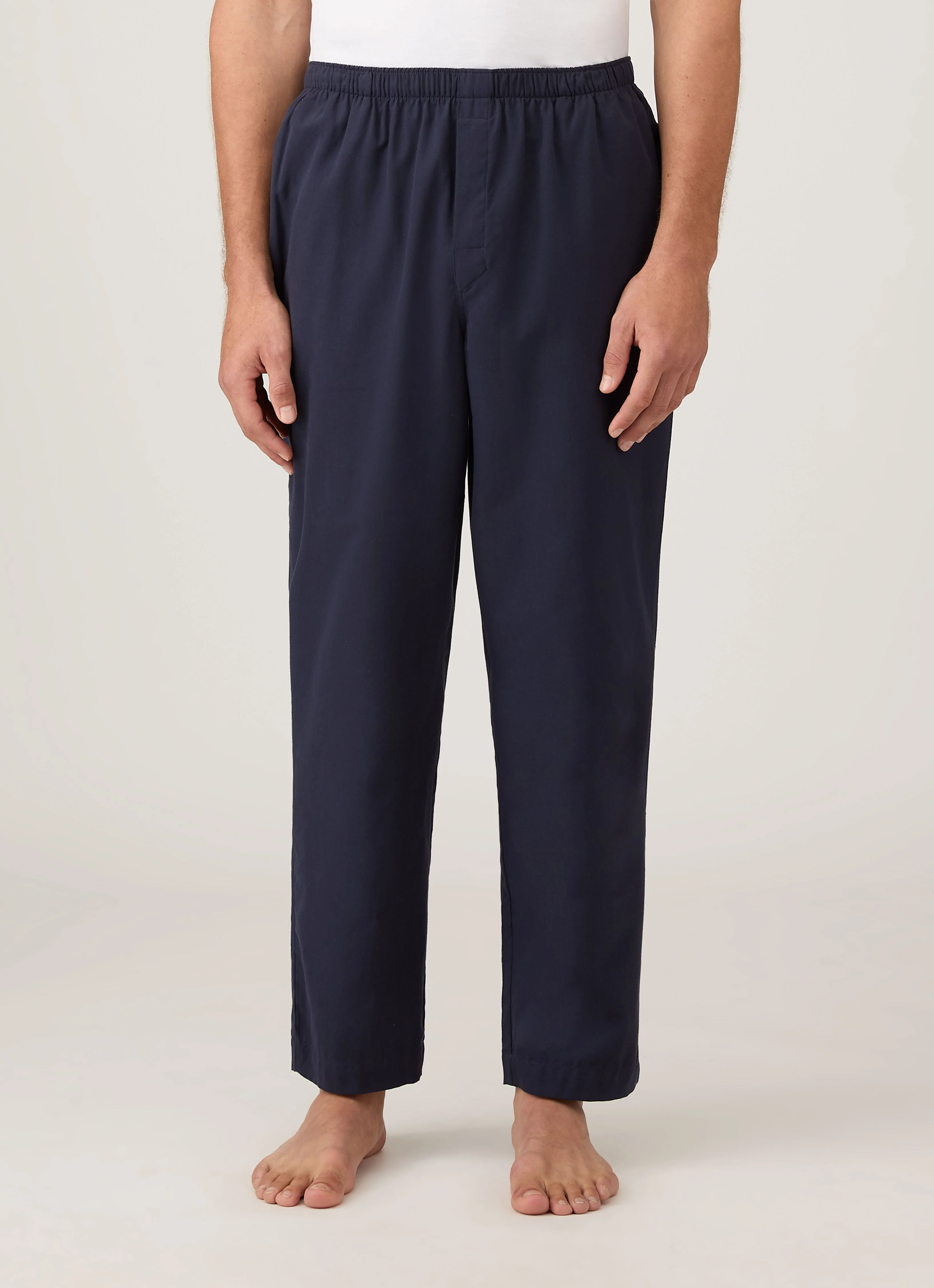 Men's Cotton Flannel Pyjama Trouser in Navy - Image 2