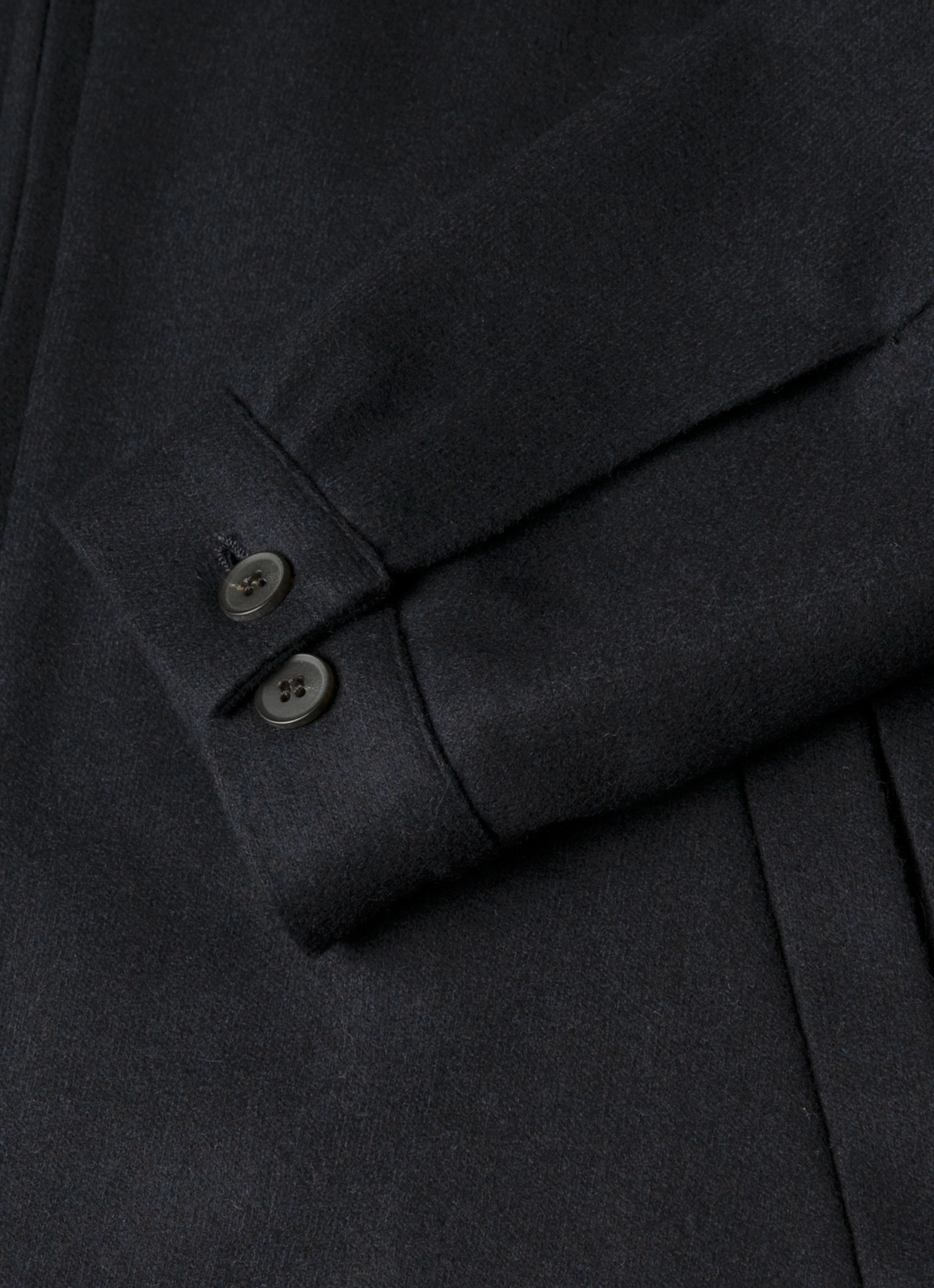 Men's Boiled Wool Harrington Jacket in Navy - Image 7