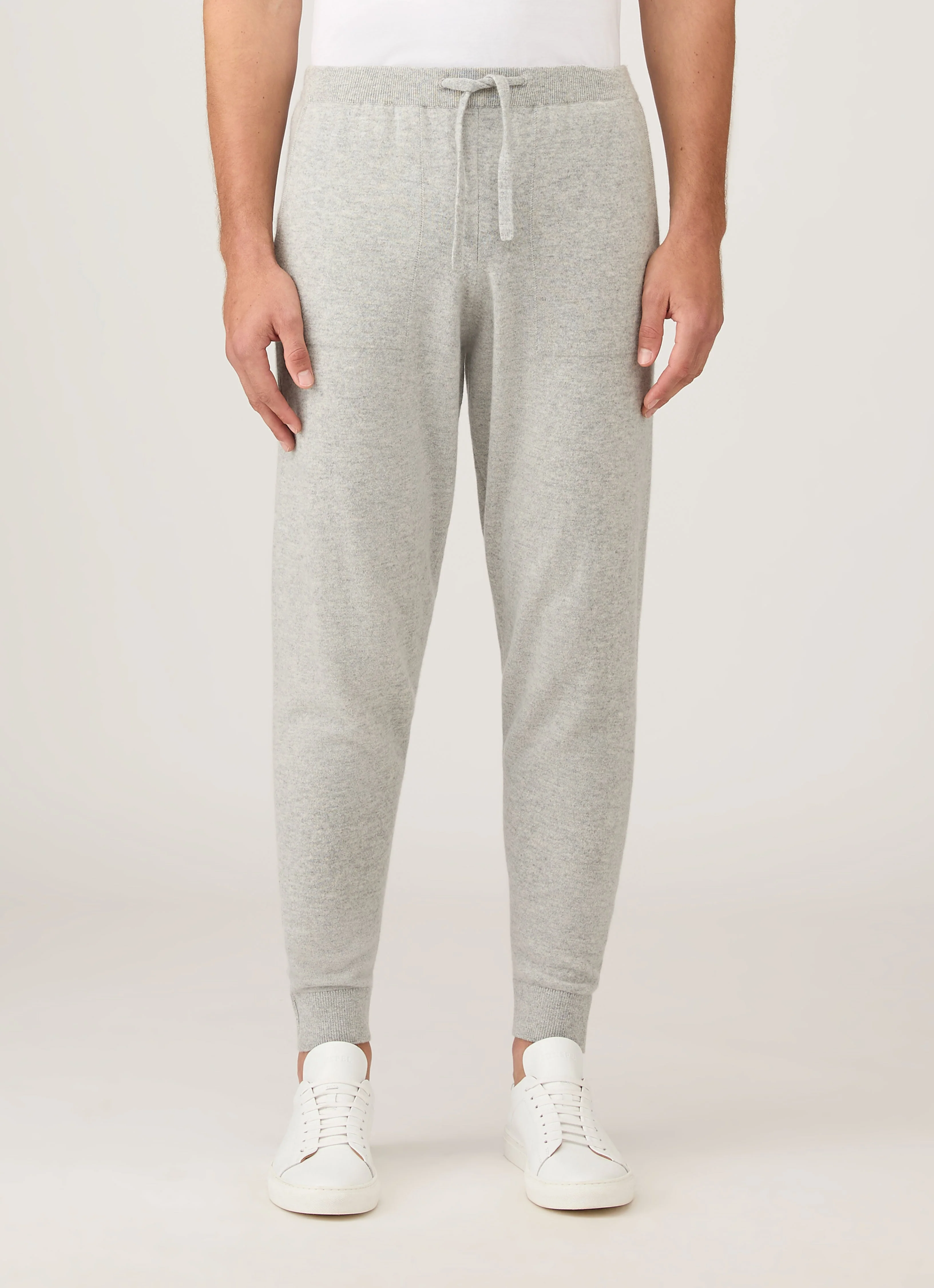 Men's Cashmere Lounge Pant in Grey Melange - Image 2