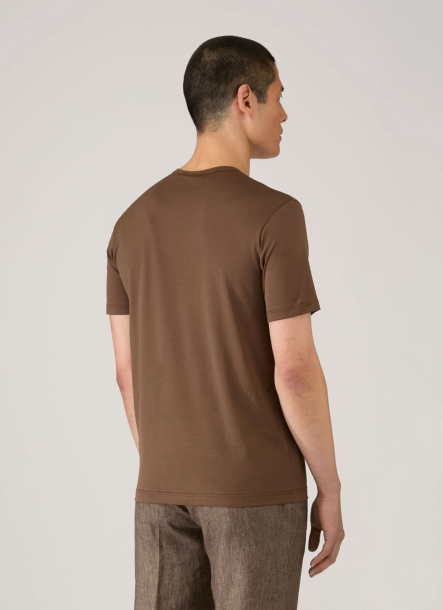 Men's Classic T-shirt in Dark Walnut - Image 5