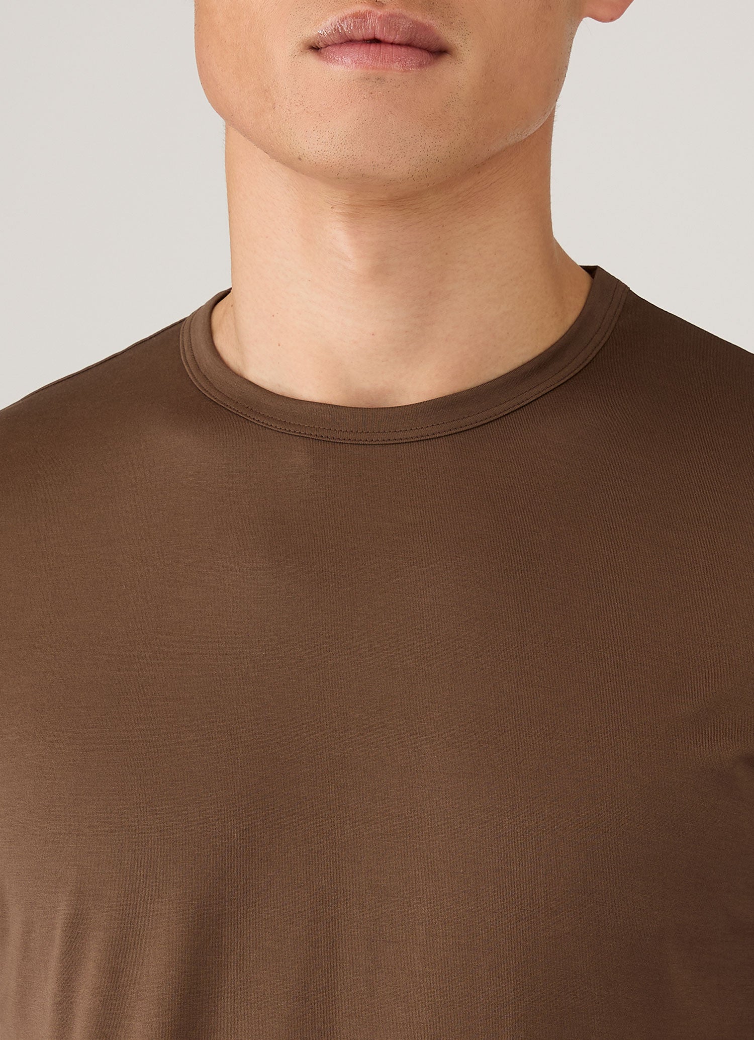 Men's Classic T-shirt in Dark Walnut - Image 6