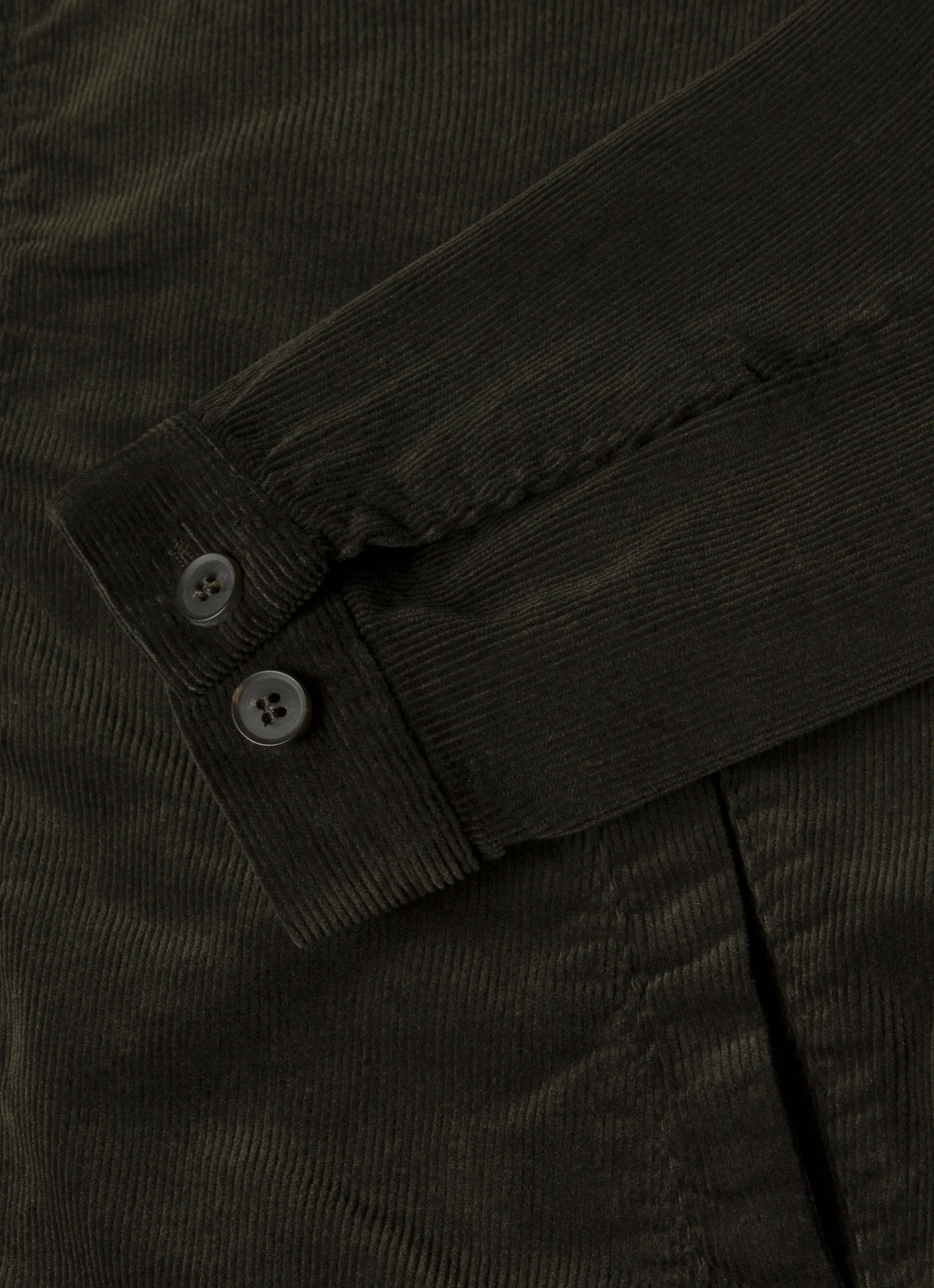Men's Corduroy Harrington Jacket in Dark Green - Image 7