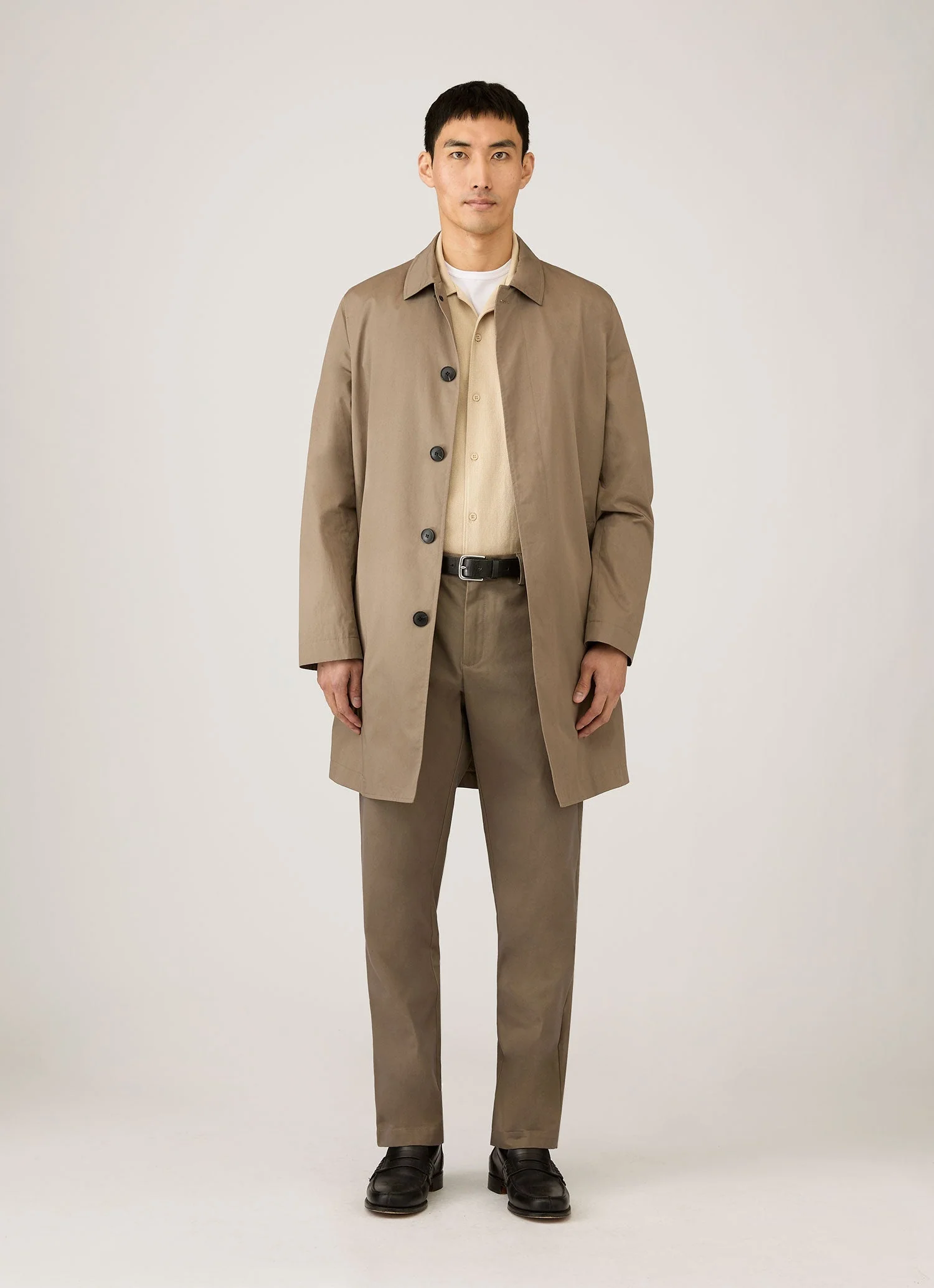 Men's Cotton Drill Trouser in Dark Stone - Image 3