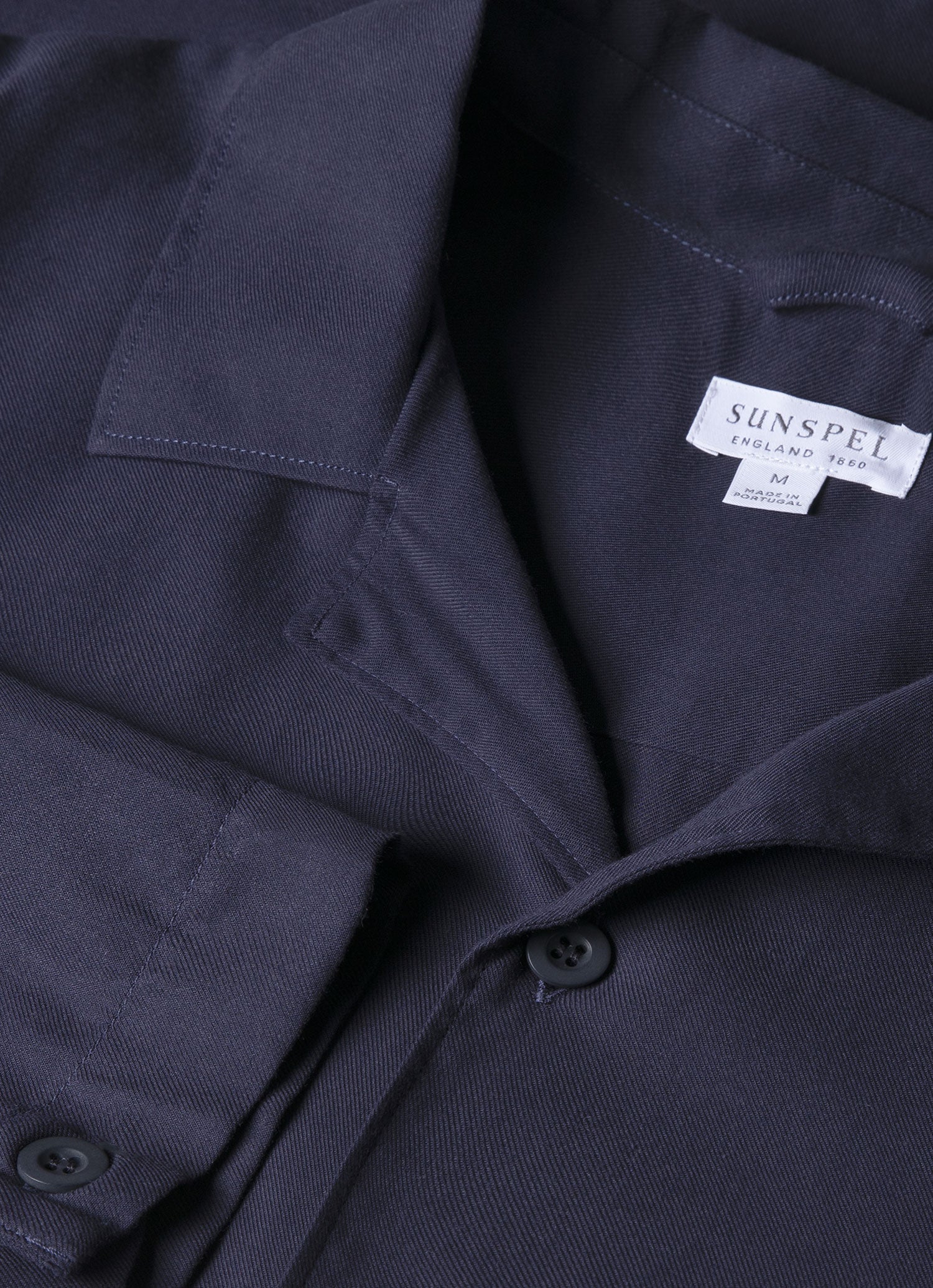Men's Cotton Flannel Pyjama Set in Navy - Image 4