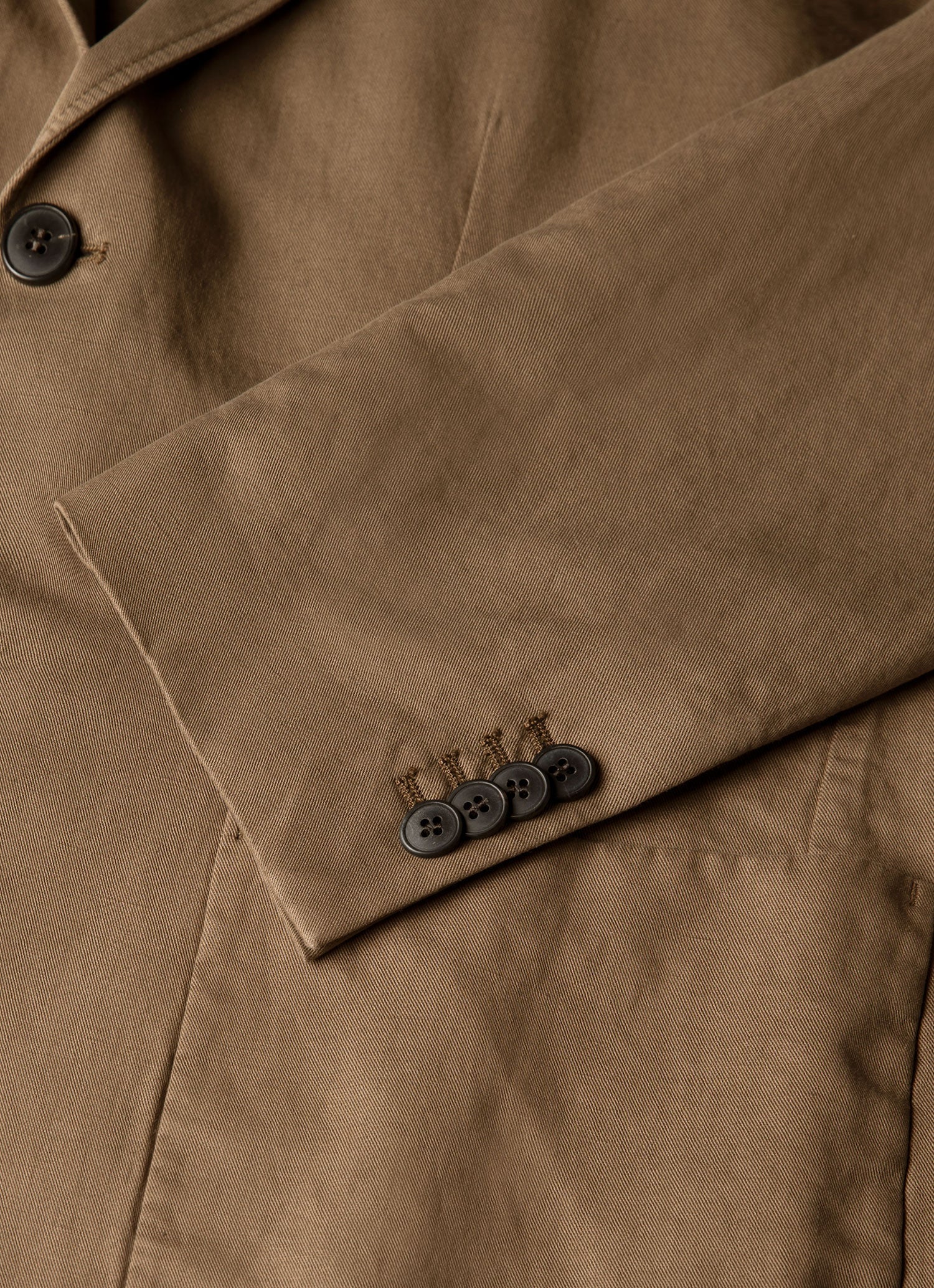 Men's Cotton Linen Blazer in Dark Cedar - Image 7