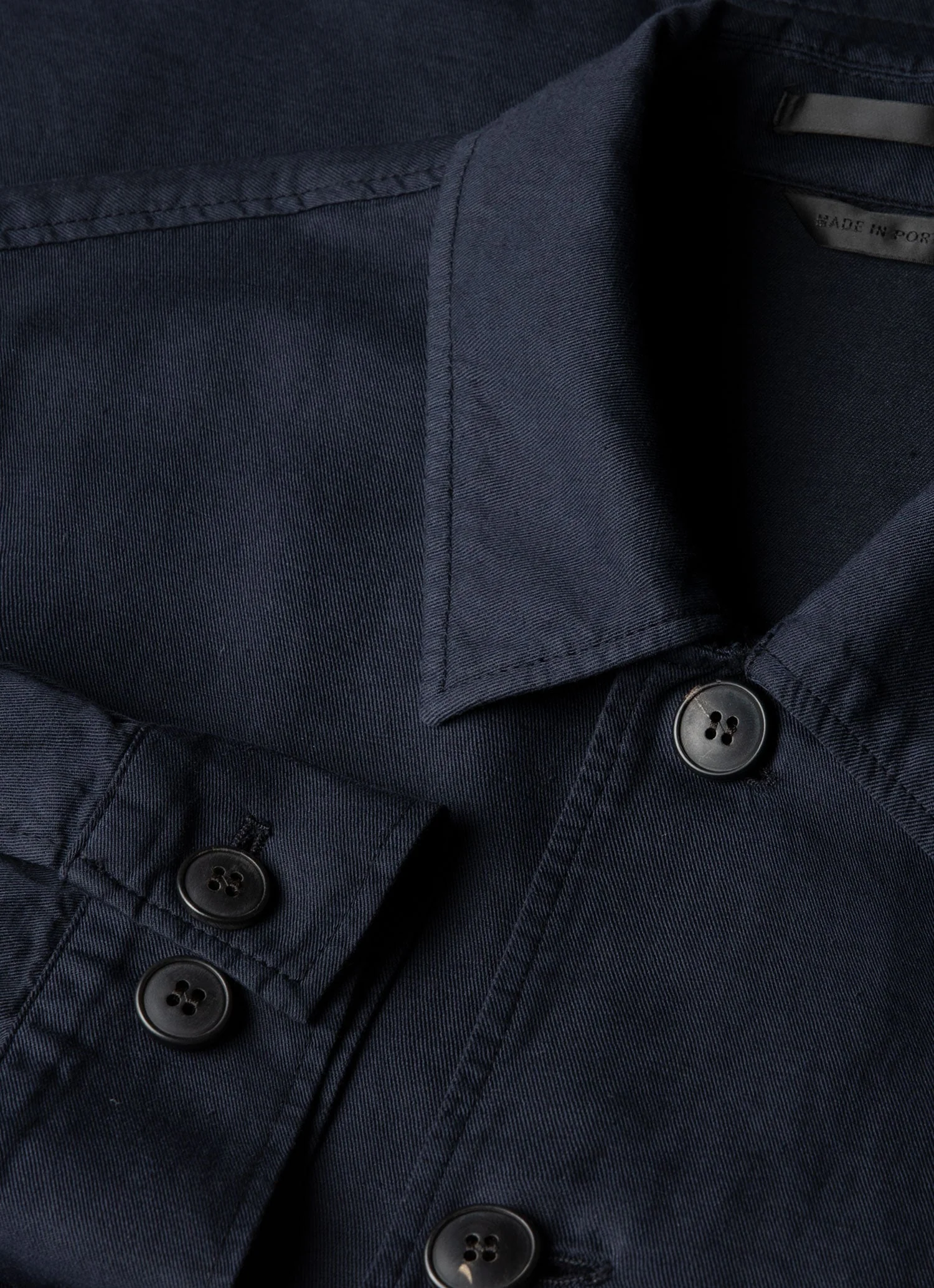 Men's Cotton Linen Jacket in Navy - Image 4