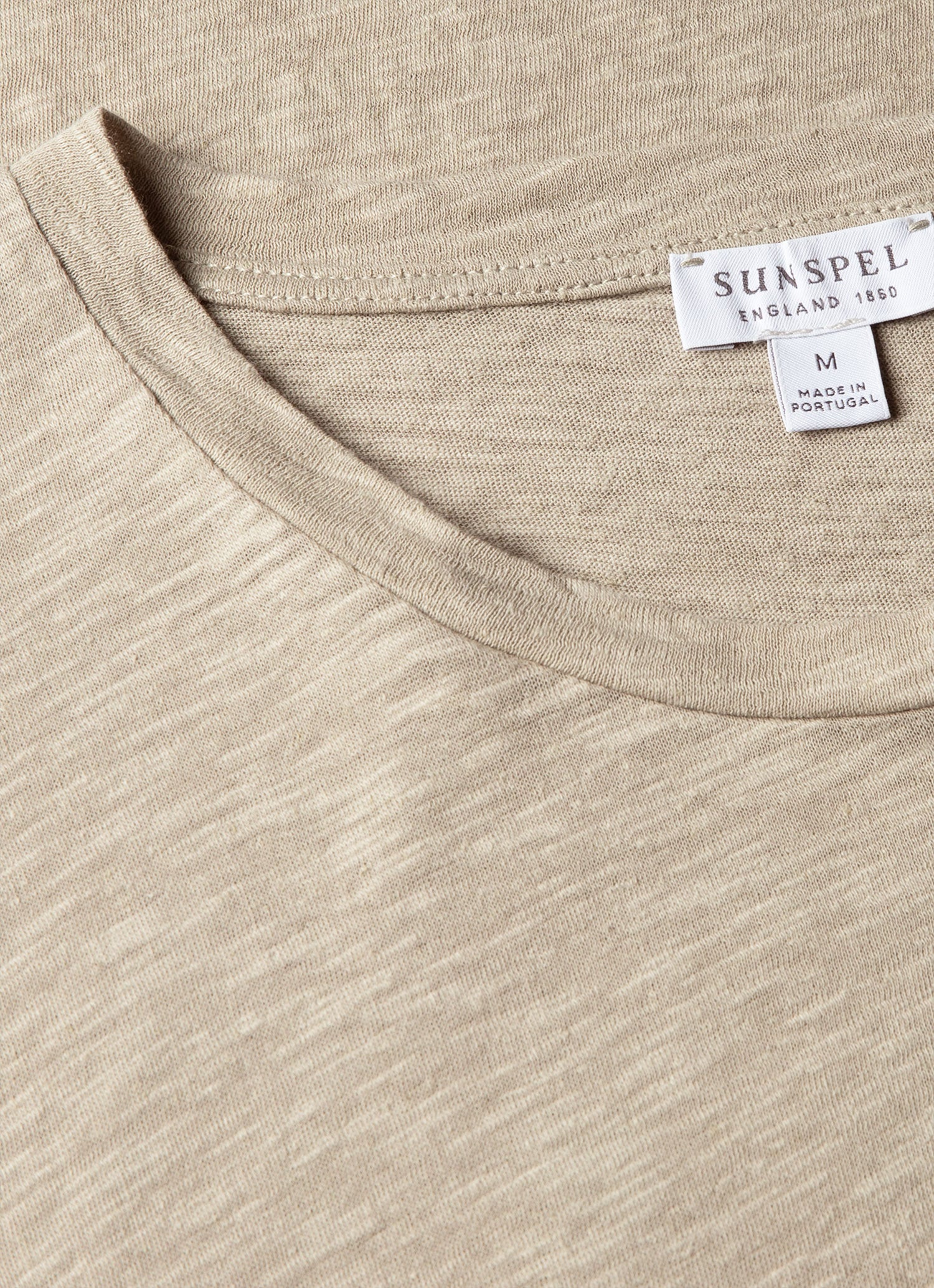 Men's Cotton Linen T-shirt in Ash - Image 4