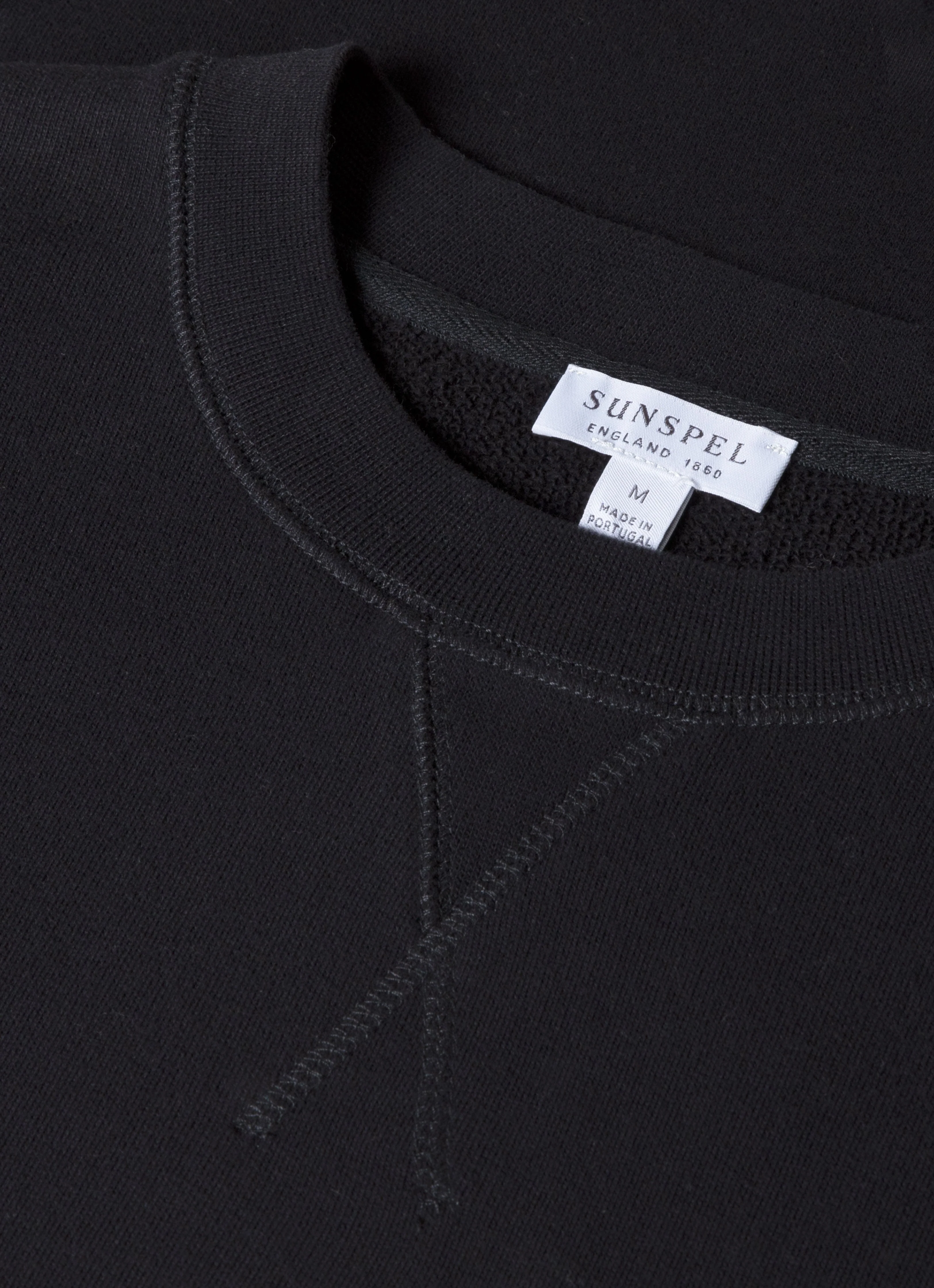 Men's Loopback Sweatshirt in Black - Image 4
