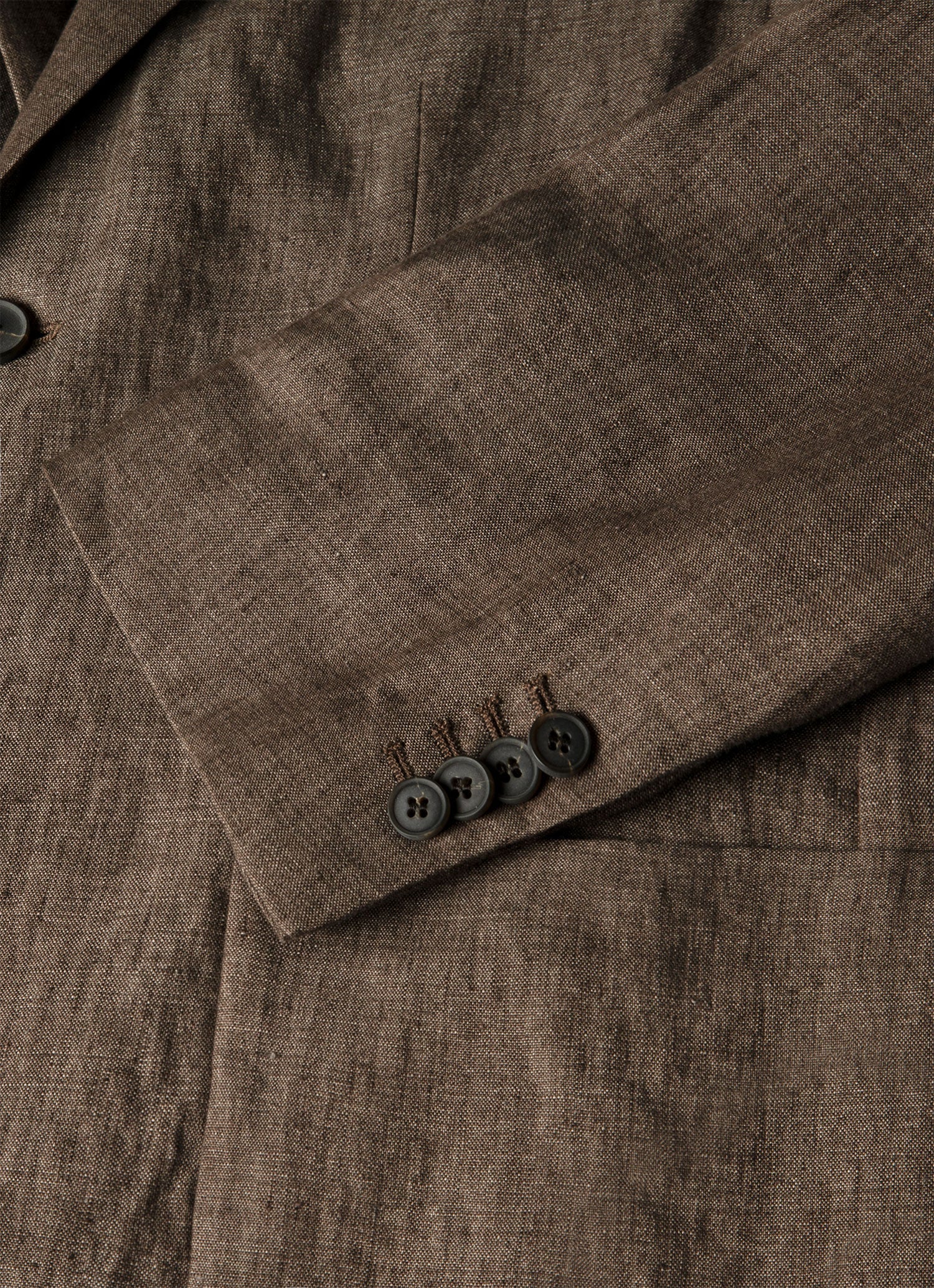 Men's Linen Blazer in Dark Walnut - Image 7