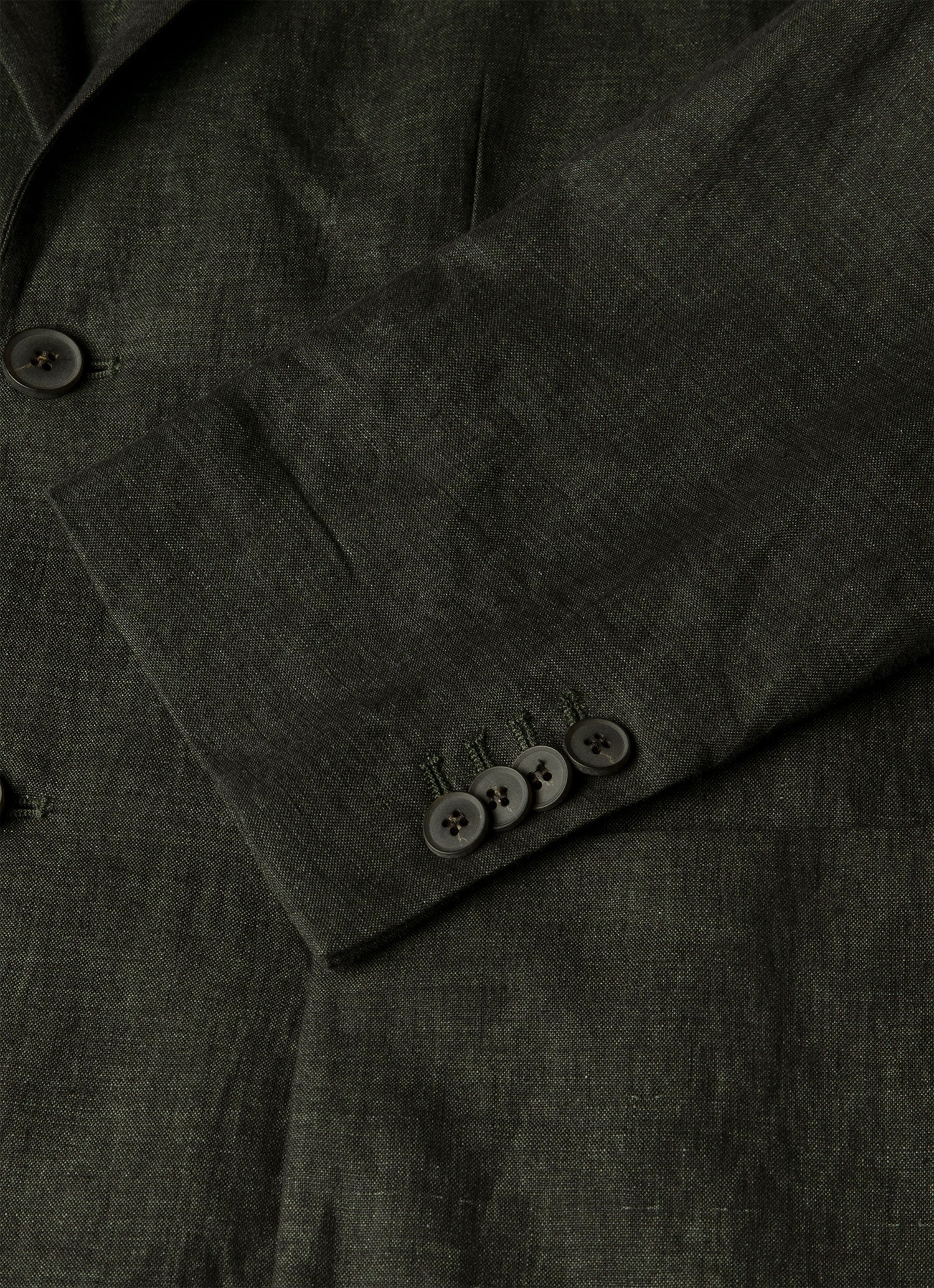 Men's Linen Blazer in Forest - Image 7