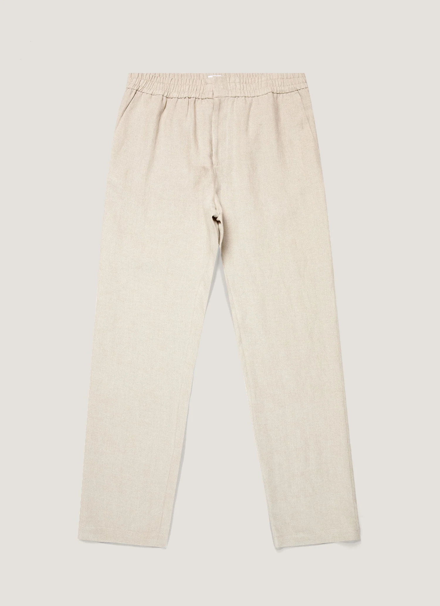 Men's Linen Drawstring Trouser in Sand