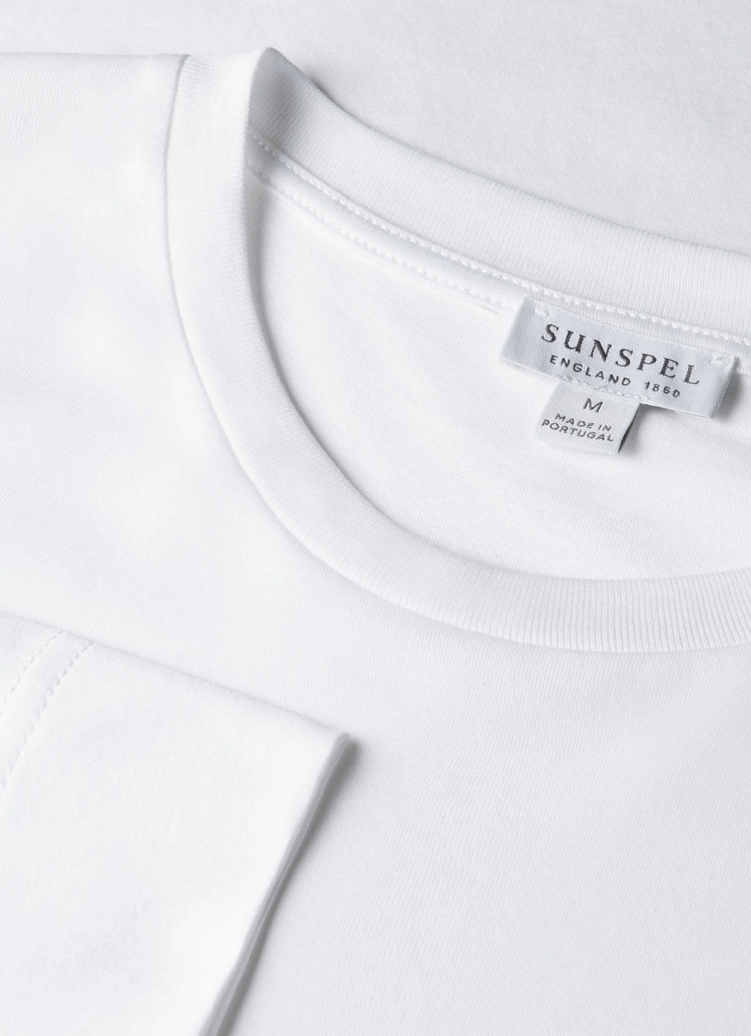 Men's Long Sleeve Riviera Midweight T‑shirt in White - Image 4