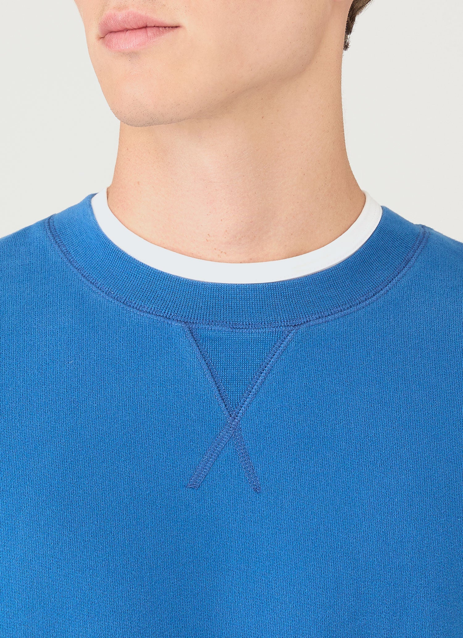 Men's Loopback Sweatshirt in Cobalt - Image 6