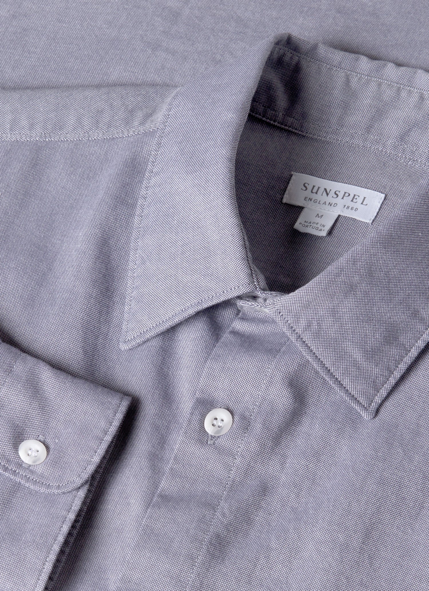 Men's Oxford Shirt in Dark Blue - Image 4