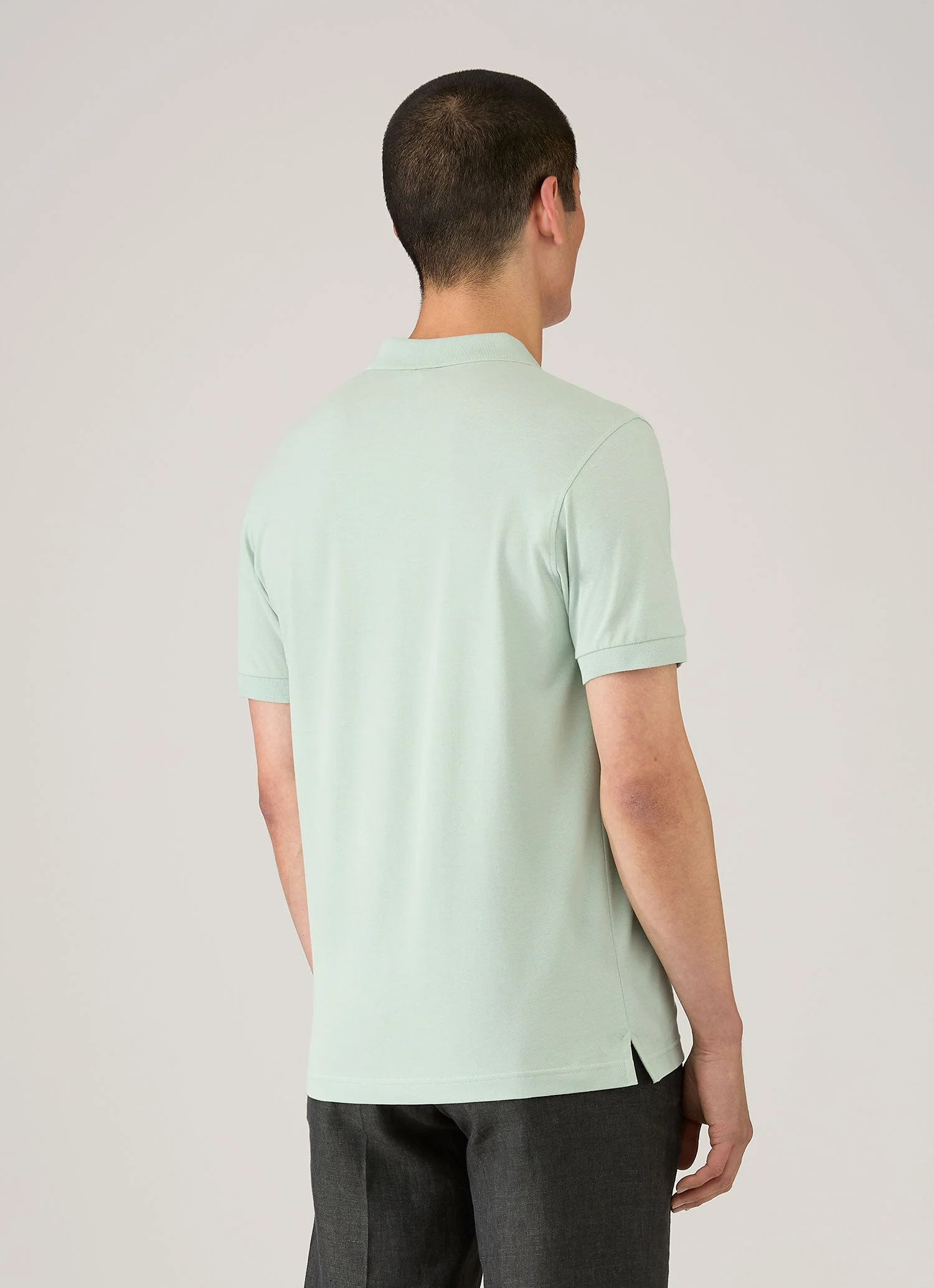 Men's Piqué Polo Shirt in Laurel - Image 5