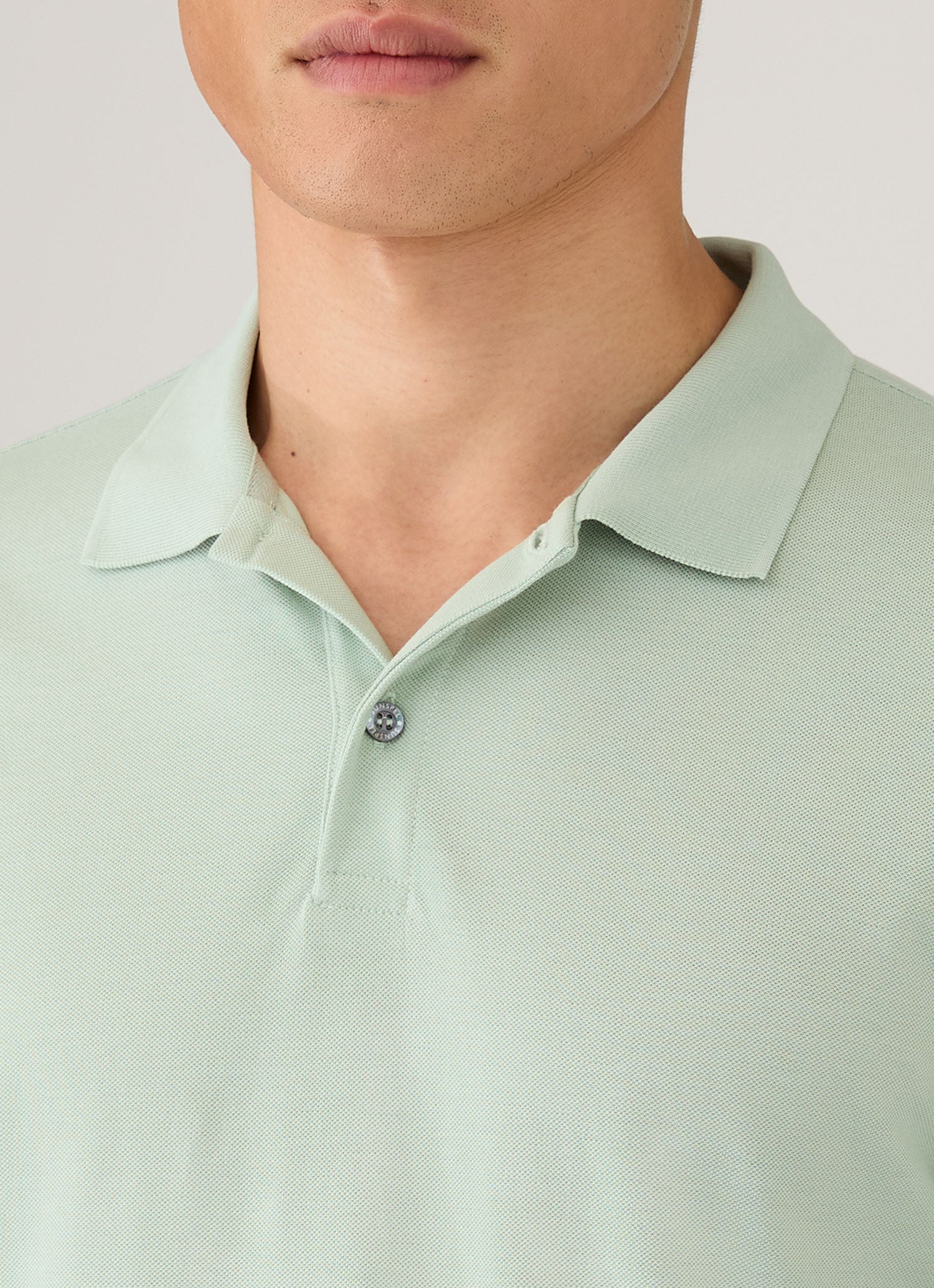 Men's Piqué Polo Shirt in Laurel - Image 6