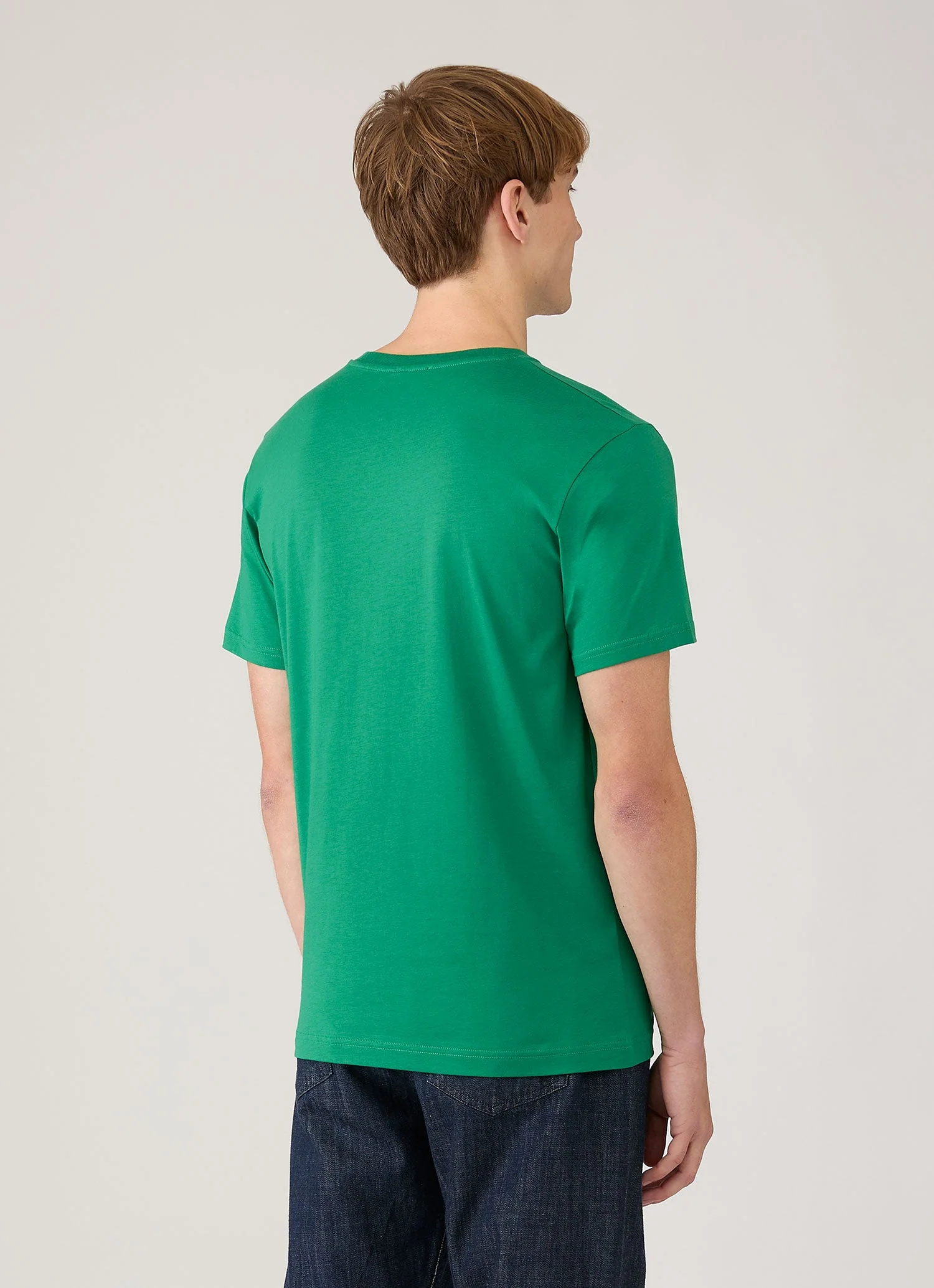 Men's Riviera Midweight T-shirt in Bright Green - Image 5