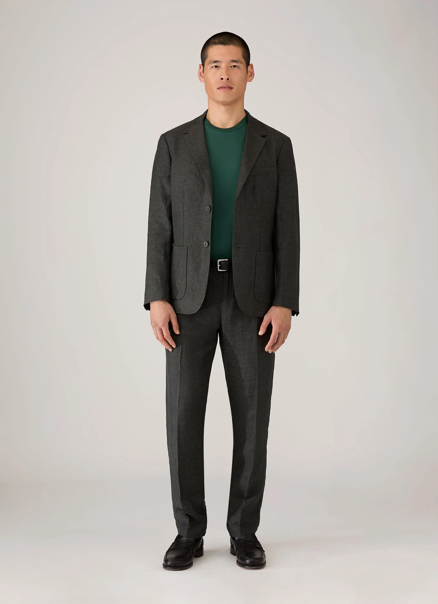 Men's Riviera Midweight T-shirt in Forest - Image 3