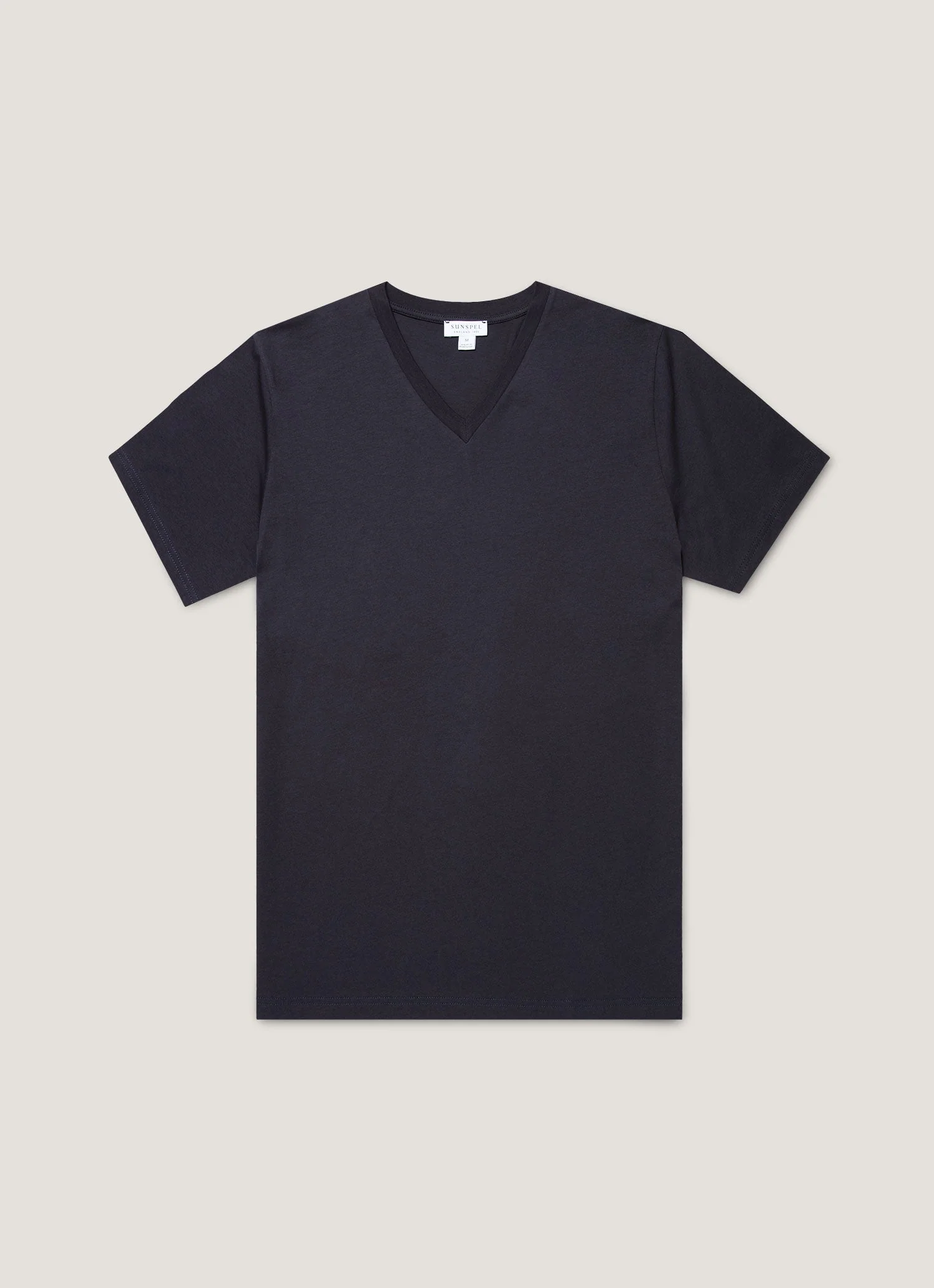 Men's Riviera Midweight V‑neck T‑shirt in Navy