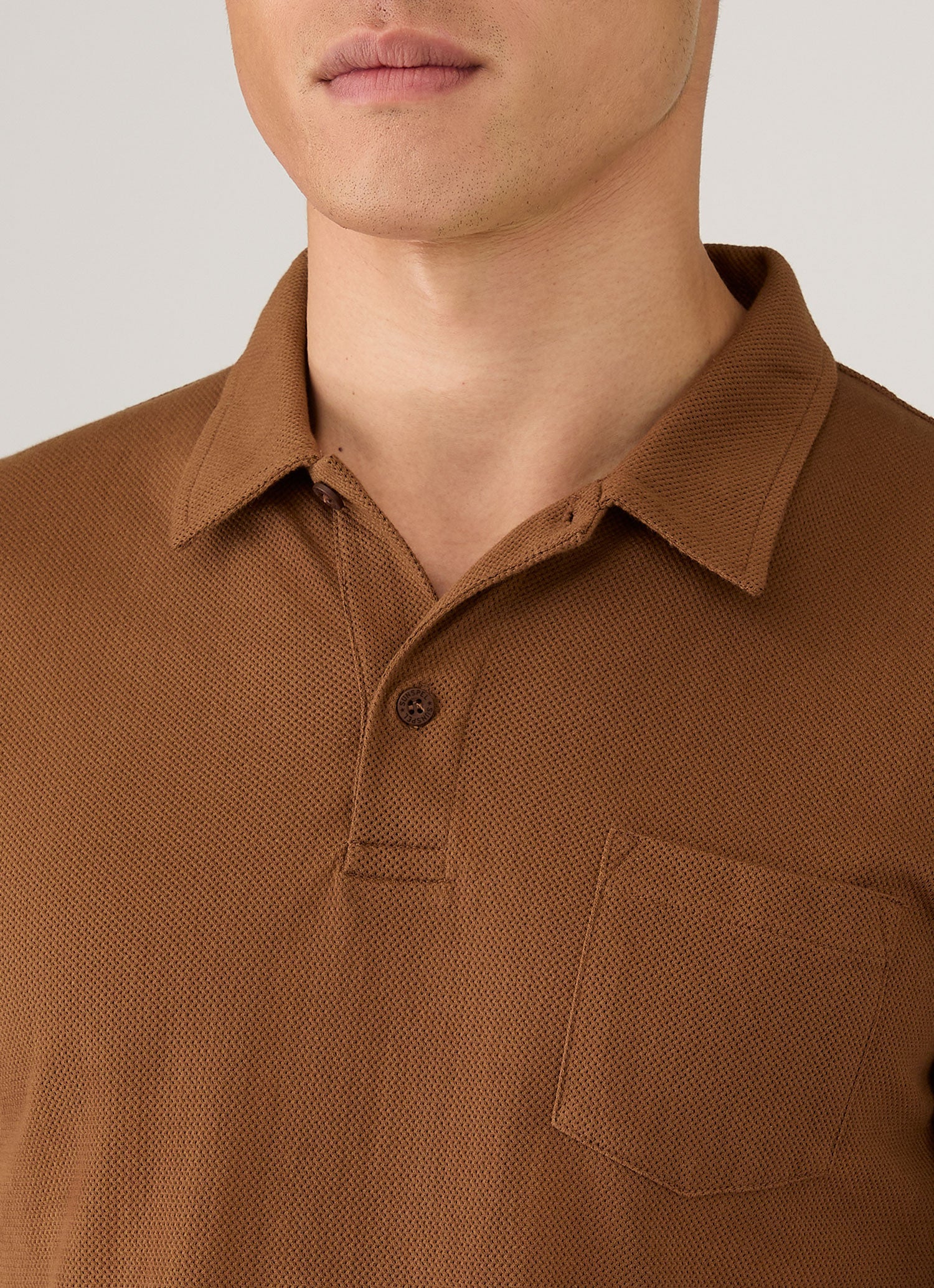 Men's Riviera Polo Shirt in Bronze - Image 6