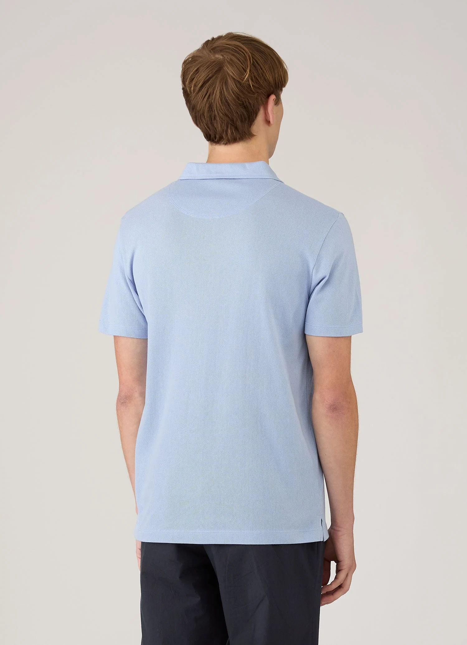 Men's Riviera Polo Shirt in Sky - Image 5