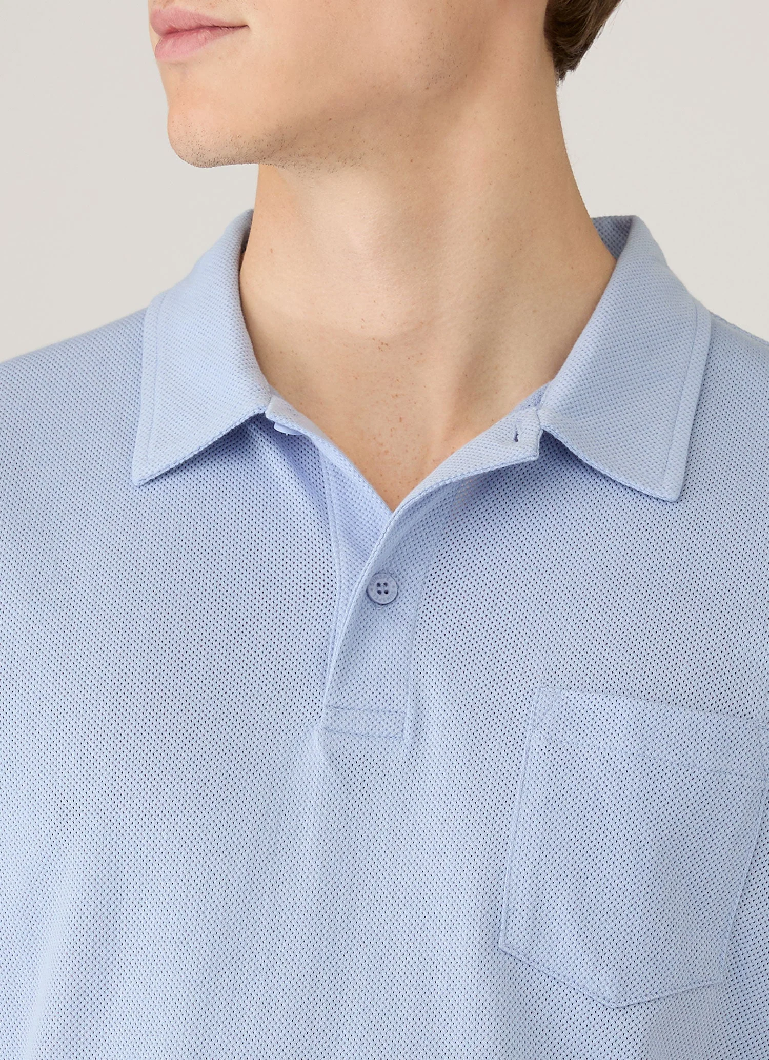 Men's Riviera Polo Shirt in Sky - Image 6