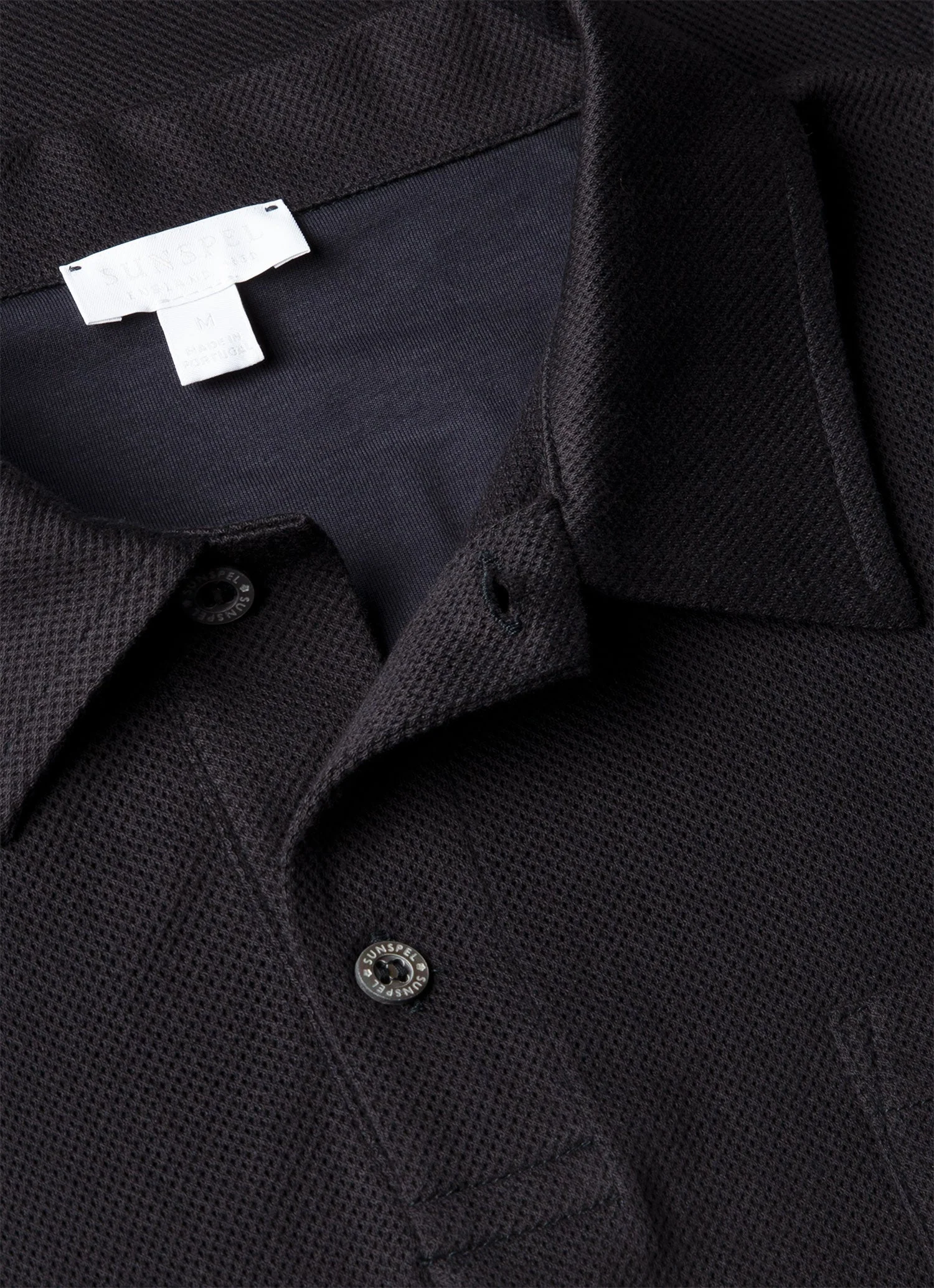Men's Sea Island Cotton Riviera Polo Shirt in Midnight Navy - Image 4