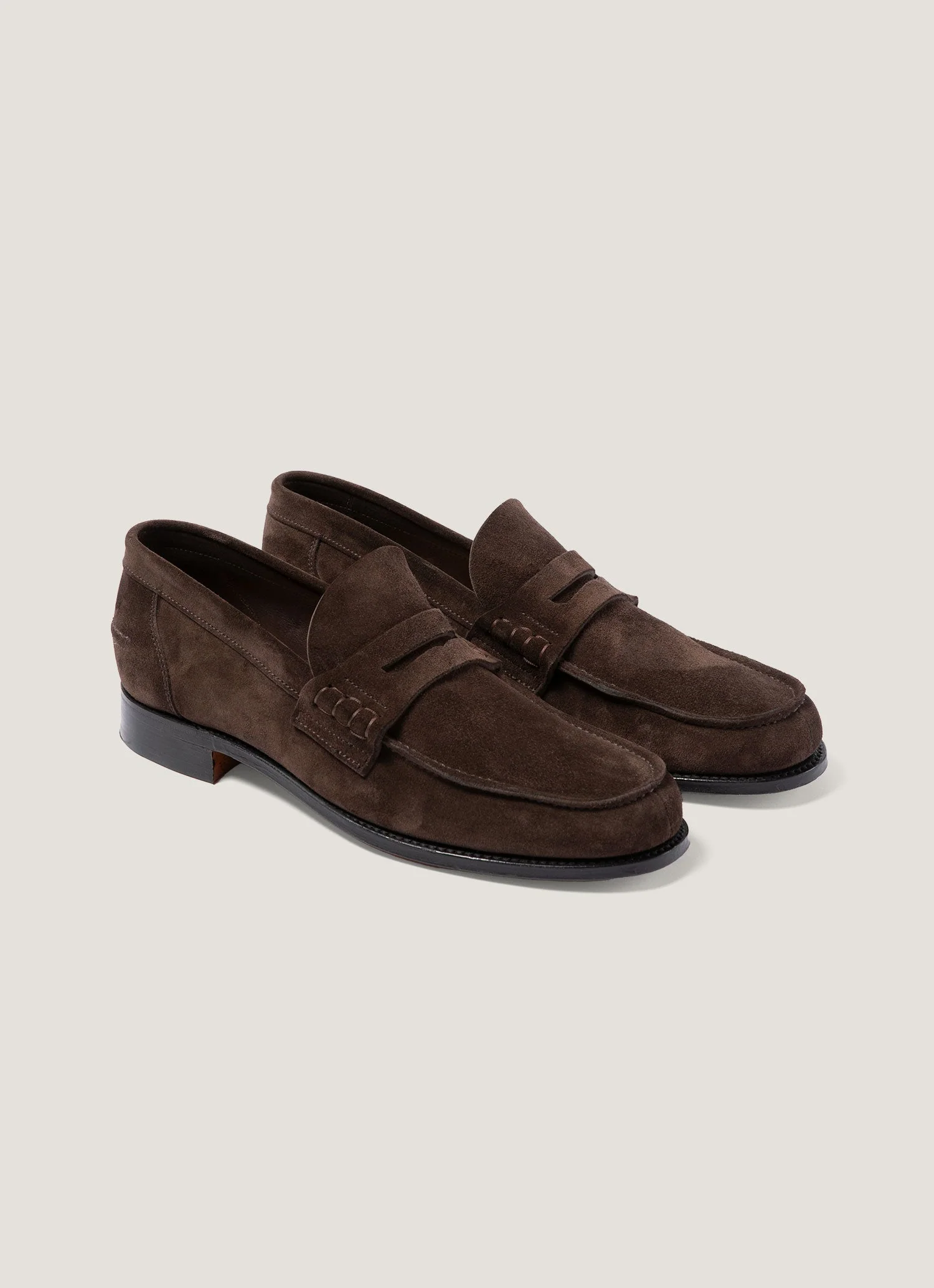 Men's Suede Loafer in Brown - Image 2
