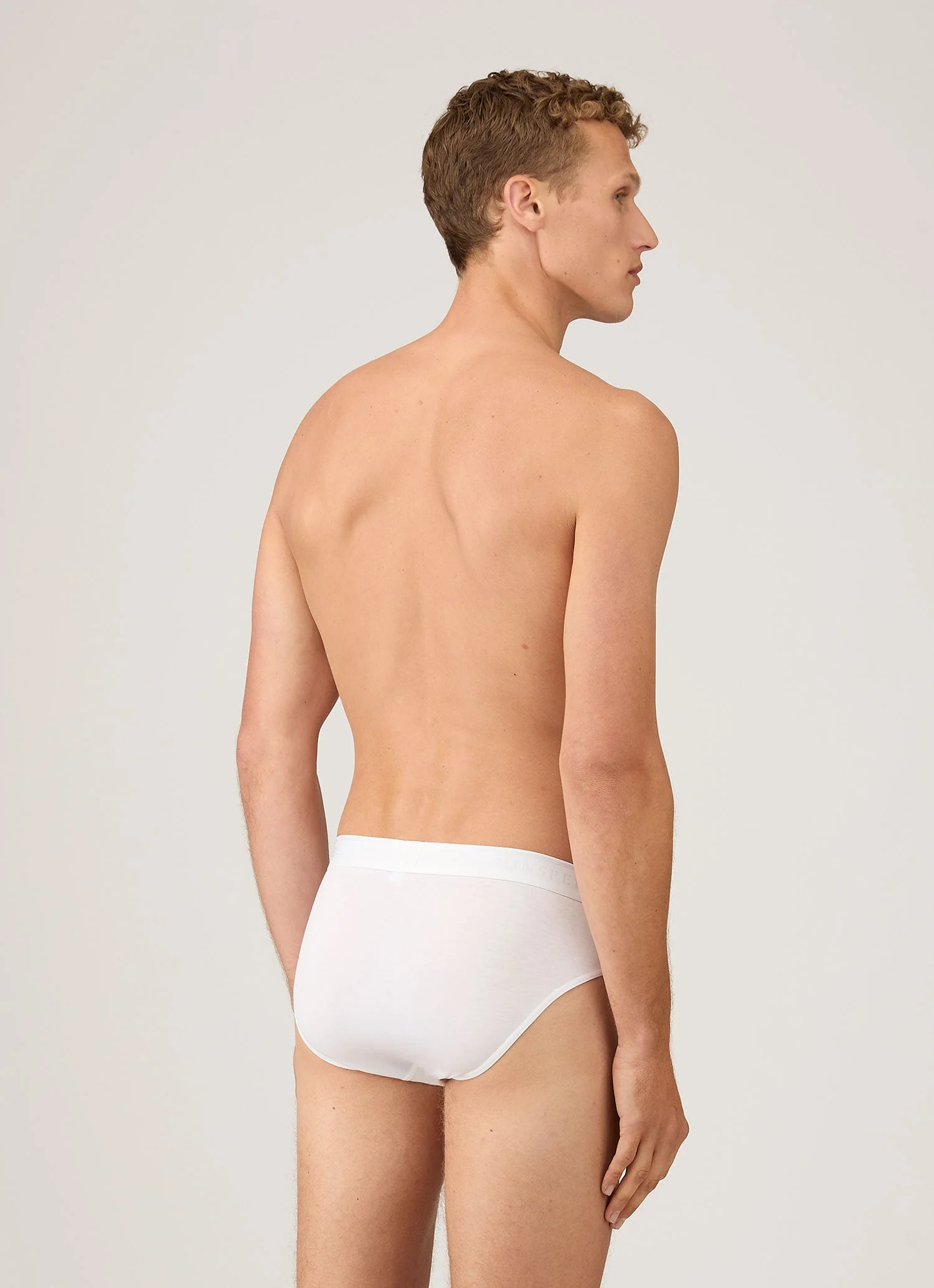 Men's Tencel™ Briefs in White - Image 3