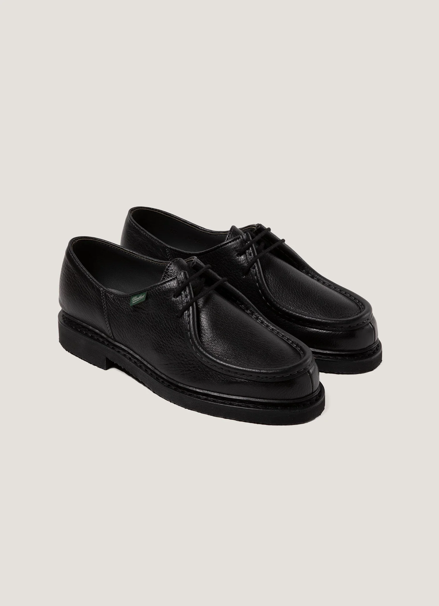 Paraboot Grained Leather Michael in Black - Image 2