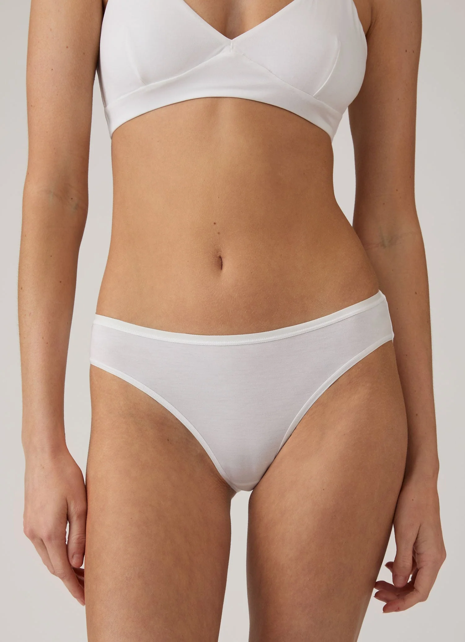 Women's Tencel™ Bikini Brief in White - Image 3