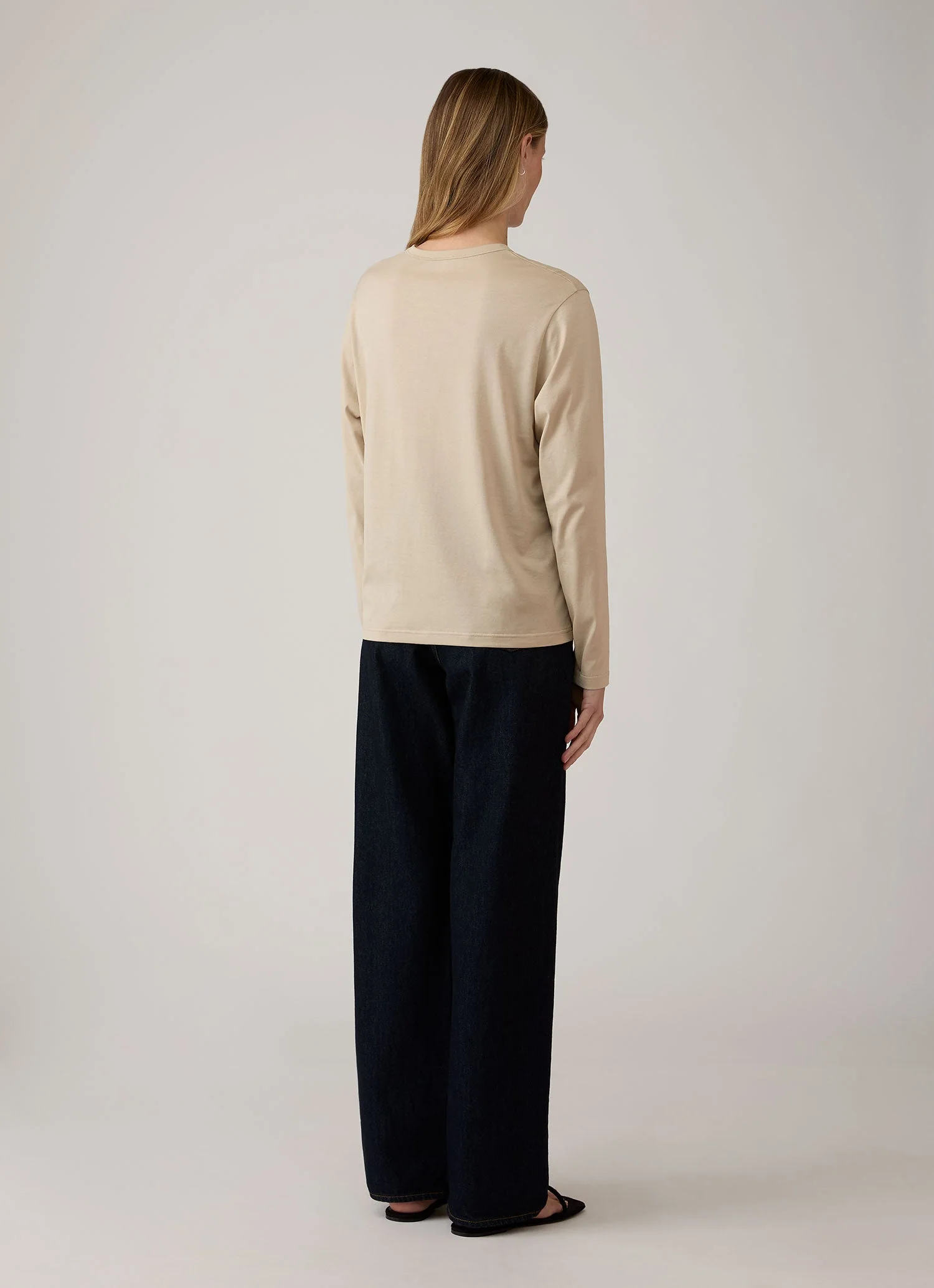 Women's Long Sleeve Everyday T-shirt in Hazelwood - Image 3