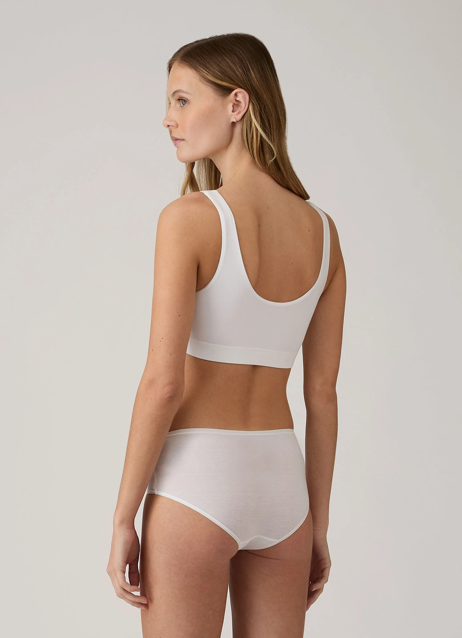 Women's Tencel™ Shorty Brief in White - Image 2